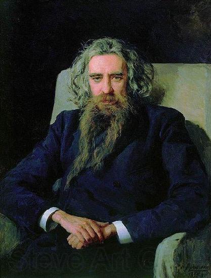 Nikolai Yaroshenko Portrait of Vladimir Solovyov, Germany oil painting art
